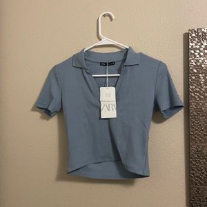 Blue T-shirt from Zara